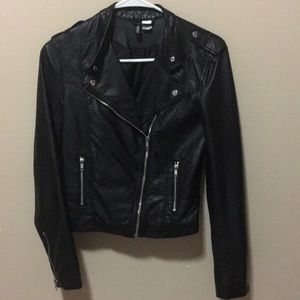 H&M fax leather jacket